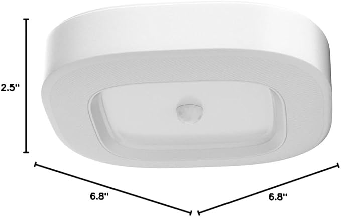 Battery Powered Motion Sensor Light Indoor with Remote, 300LM Dimmable Battery Operated Ceiling Light, 3000K&6000K Color Changeable Wireless Ceiling Light For Closets Shower Living Room Hallway Porch