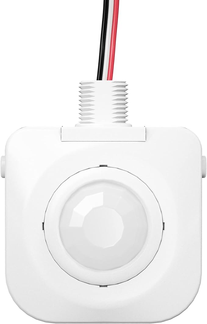 Ceiling Occupancy Motion Sensor, Passive Infrared Technology, High Bay Fixture Mount 360 Degree, Hard-Wired, 120-277 VAC, Commercial/Industrial Grade, 10-Pack