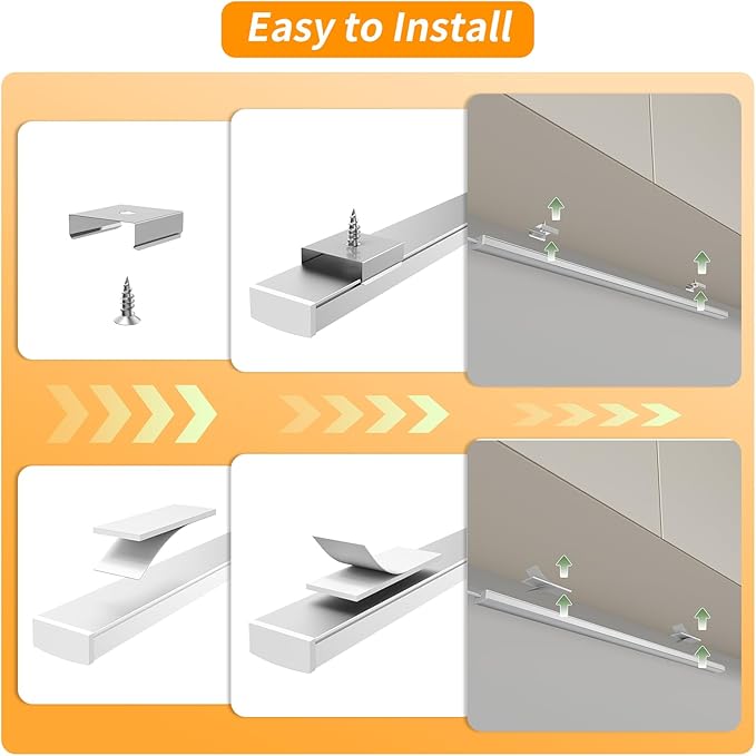 14" Slim USB Plug-in LED Motion Sensor Light Indoor, Bright & Dimmable Under Cabinet Light - 3 Modes (ON/Night/Day) for Kitchen, Cabinet, Closet - 6000K Cool White, 2 Pack (Standalone)