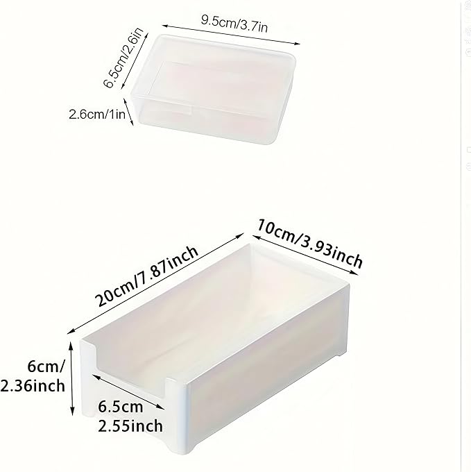 7 Box Cable Organizer Storage Box, Desktop Cable Management with Switch, Power Cord Organizer for Office,Home,Desk Accessories Storage Stationery Supplies and Accessories(Clear