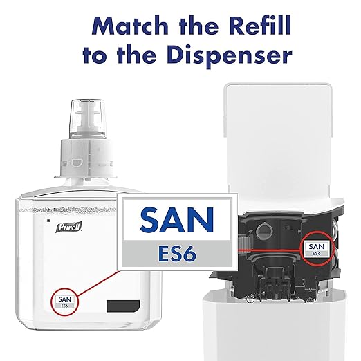 PURELL MESSENGER Floor Stand with ES6 Automatic Dispenser, White (Pack of 1) - 7306-DS-SLV