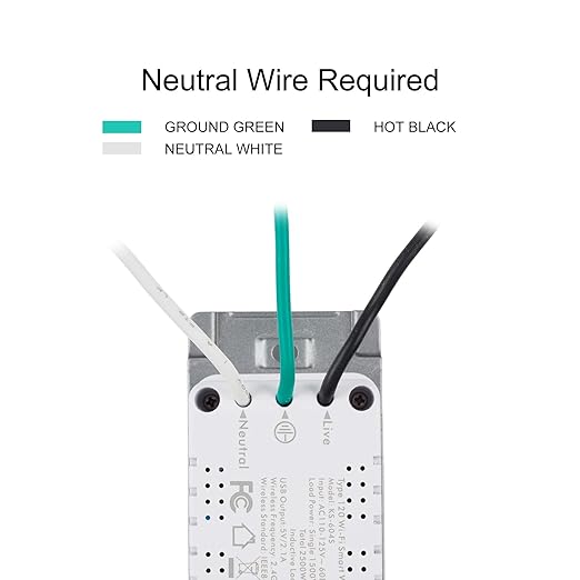 BN-LINK Smart Electrical Outlet with 2 Controlled Plugs and Type-C Charging, in-Wall Smart Wi-Fi Outlet with Voice and APP Remote Control, Compatible with Alexa and Google Assistant, 2.4GHz Wi-Fi Only