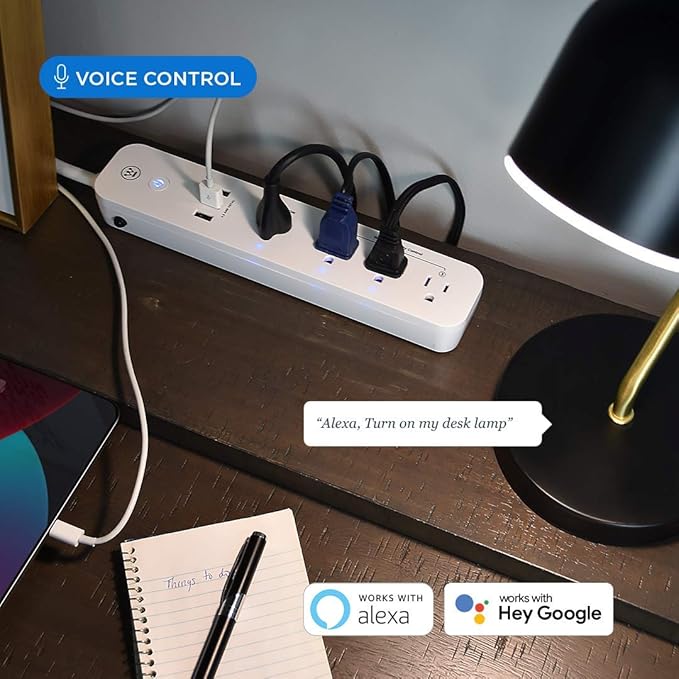 Westinghouse 94012 WH-320 Wi-Fi Smart Power Strip, Compatible with Alexa, Google Home & IFTT, No Hub Required, White