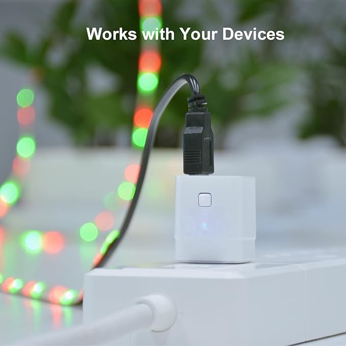 Tuya Micro DC 5V Smart WiFi Adaptor for USB Devices, DIY Smart Home Wireless Adaptor, APP Remote Control, Compatible with Alexa and Google Home for Voice Control