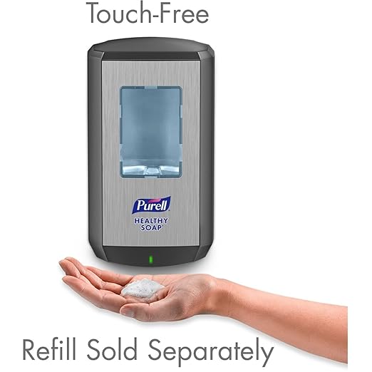 PURELL CS6 Automatic HEALTHY SOAP Dispenser, Graphite, for 1200 mL PURELL CS6 HEALTHY SOAP Refills (Pack of 1) - 6534-01 - Manufactured by GOJO, Inc.