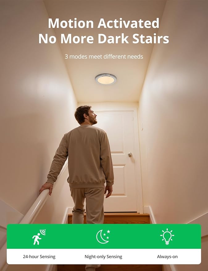 Bojim 4 Pack Rechargeable Motion Sensor Ceiling Light with Remote Wireless Magnetic LED Lights, Battery Operated Stick On Ceiling Shower Lights Renter Friendly for Closet Bedroom Hallway