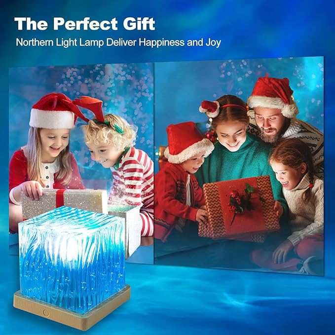 Northern Lights Projector, 16 Colors Rechargeable Aurora Light Projector & Mood Lighting Galaxy Lamp, Remote Night Light for Bedroom, Gift for Teenage Girls Room Decor (Battery)