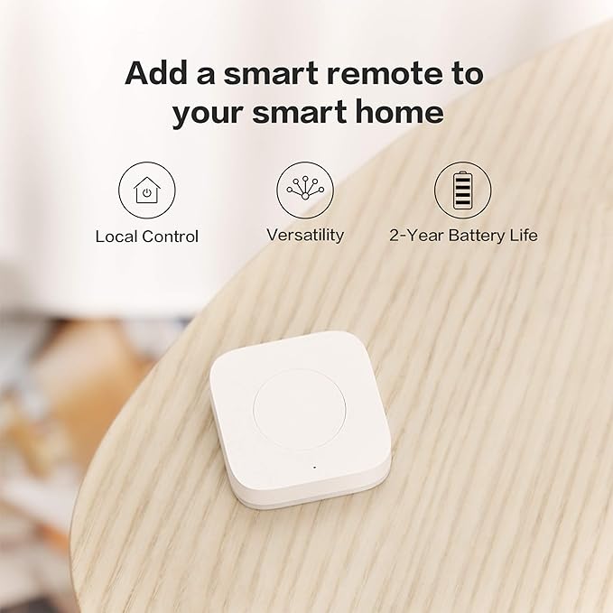 Aqara Wireless Mini Switch and Samrt Plug with Energy Monitoring,Requires Aqara Hub, Zigbee Connection,Smart Button for Smart Home Devices,Compatible with Alexa, Google Assistant, and Apple HomeKit