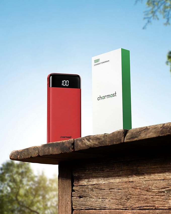 charmast Portable Charger with Reinforced Built-in 4 Cables,10000mAh Power Bank Travel Essentials 6 Outputs 3 Inputs 3A Fast Charging Compatible with iPhone iPad Samsung Google Pixel LG Moto etc.