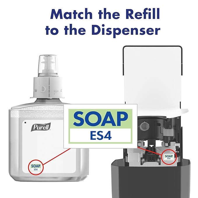 Purell 508502 Healthcare HEALTHY SOAP High Performance Foam, 1200 mL, for ES4 Dispensers, 2/CT