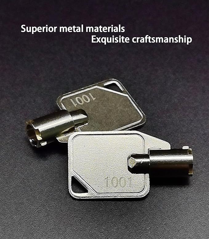 Metal 1001 Dispenser Key, Exquisite Dispenser Key for Select Models of ASI/Bobrick/Frost/Bradley Soap Dispensers.Silver.Pack of 3