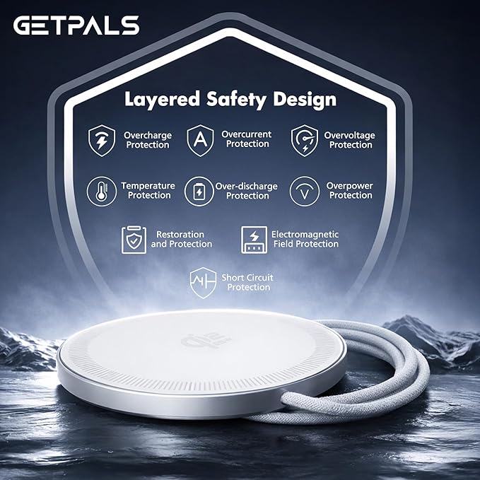 25W Qi2.2 Magnetic Wireless Charger: Qi Flat Charging Pad for iPhone 17 16 15 14 13 12 Pro Max, Google Pixel, AirPods-Slim Portable for Travel, Office, Bedside (White, 2-Pack)