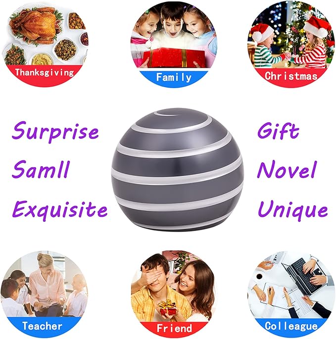 Desk-Fidget-Toys for Kinetic-Toy: Cool-Gadgets Cool-Stuff for Adults Kids Teens, Spinning Up to 180 Seconds, Stress Relief Toy for Christmas Optical-Illusion Gift for Office School Home Women Men