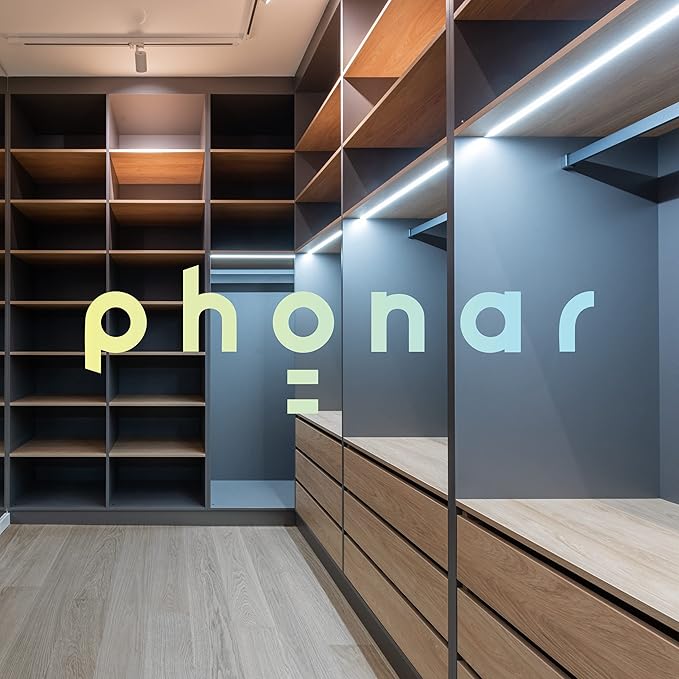 phonar 36 Inches Under Cabinet Lighting LED Lamps for Kitchen, Closet, Variable Color LED Under Counter Lighting Motion Sensor with Plug-in Installation LED Lighting for Wardrobe