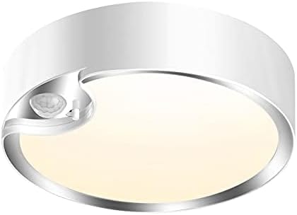 TOOWELL Motion Sensor Light Indoor Battery Operated,80 LED Wireless Ceiling Light Battery Powered Lights for Closet Shower Pantry Stair Hallway Shed Garage Basement Bathroom Wall,400LM,Soft White