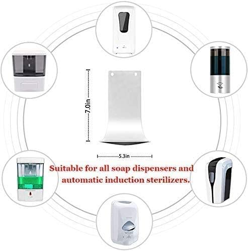 Drip Tray for Wall Mounted Soap Dispenser, Prevent Dripping and Spraying, Dispenser Stand, White