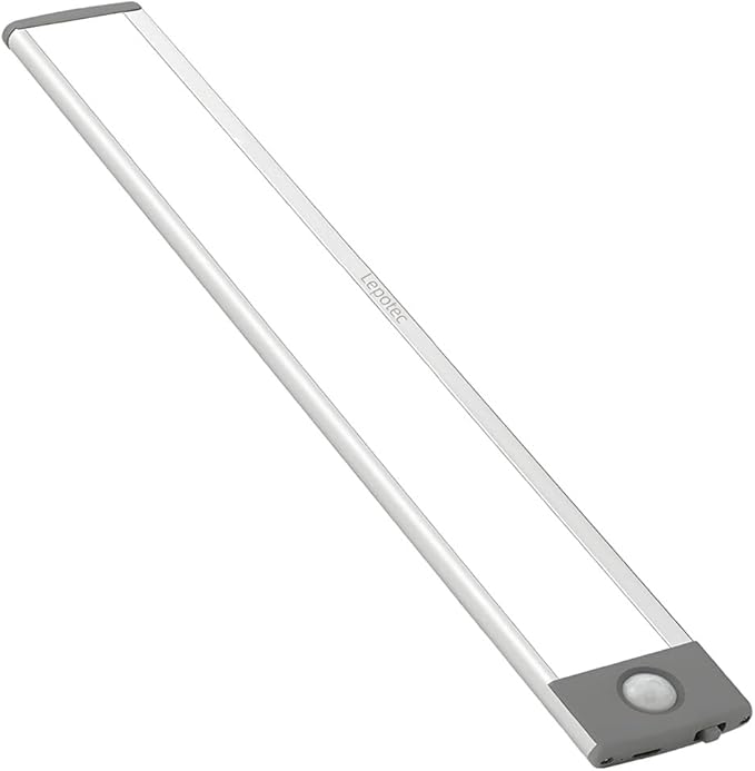 LEPOTEC 54 LED Under Cabinet Light, Pantry, Camper/Caravan, 2500mAh Rechargeable Wireless Motion Sensor Closet Light, Ultra Thin, Glare-Free Lighting for Removable Anywhere (1 Pack)