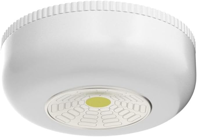 Tap Light 6 Pack Portable LED Puck Touch Night Lights - Battery Operated Under Cabinet Lighting for Kitchen, Closet, Classroom, Indoor & Outdoor