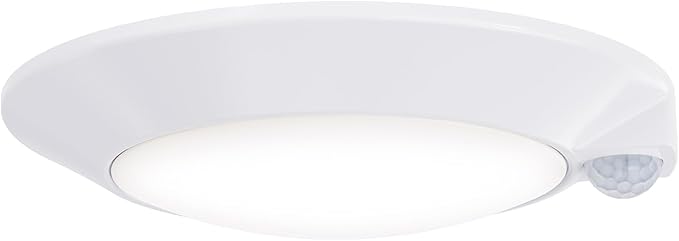 4 Inch Motion Sensor Ceiling Light, 10W 650LM, 60s Timeout, 120V LED Disk Lights, CRI90+, ETL Certified, Non-dimmable, Wet Location - Closets, Hallway, Entryway, Stairs, 1 Pack