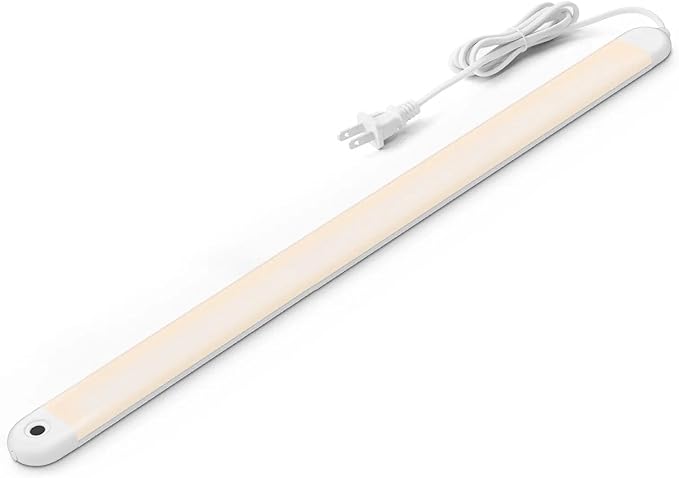 MYPLUS 24" Under Cabinet Lighting, Hand Wave Sensor Under Counter Lights for Kitchen, 600LM Bright LED, 5 Color Temps, Dimmable Under Cabinet Lights Plug in for Desk,Sink,Workbench