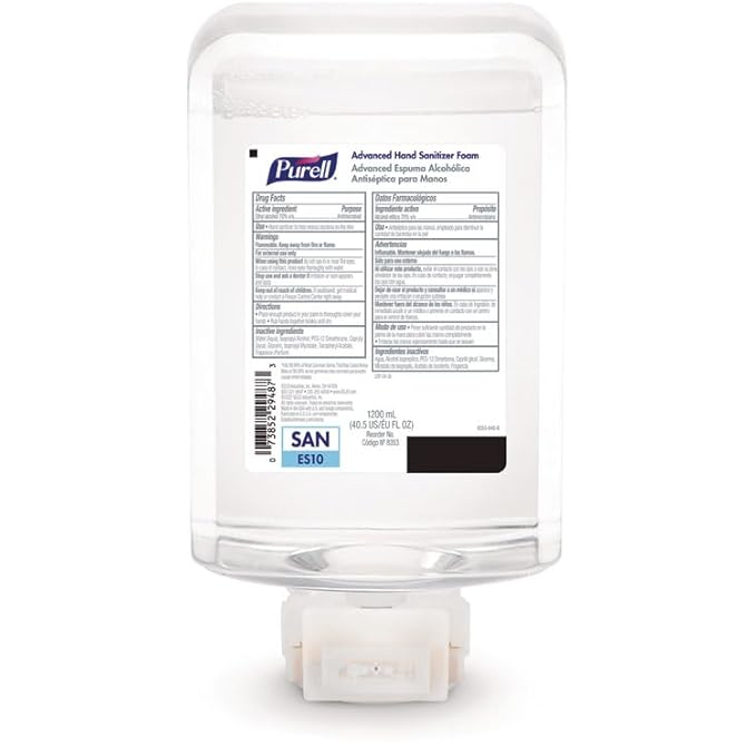 Advanced Hand Sanitizer Foam for ES10 Automatic Dispenser 1200 mL Refill Citrus Scent 2/Carton
