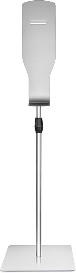 New Star Foodservice 1028904 Freestanding Floorstand for Hand Sanitizer Dispenser, Stainless Steel, Square