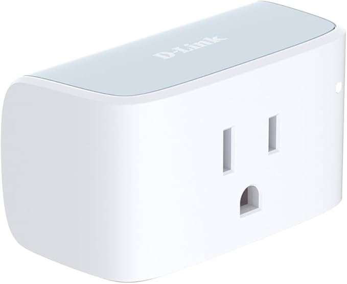 D-Link PM-01M Wi-Fi Smart Plug, Aquila PRO AI & Matter Supported, Compact Design, 15A/1800W Max, Energy Monitoring, Easy Bluetooth Setup, Works with Alexa & Google Home, Flame-Retardant, UL Certified