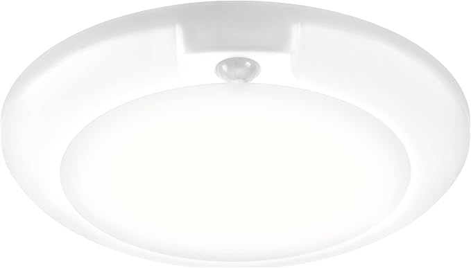 Maxxima 6 in. Round Motion Sensor LED Ceiling Mount Light Fixture - 700 Lumens, 5000K Daylight, Indoor Dome Light, Ideal for Closet, Hallway, or Kitchen Pantry Lighting