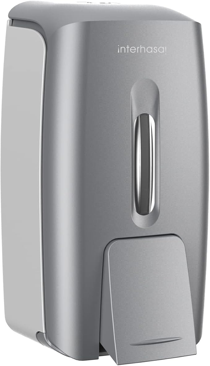 interhasa! Soap Dispenser Wall Mount Refillable 28oz Hand Sanitizer Dispenser Commercial Hand Soap Dispenser for Bathroom Support Liquid Gel Soap