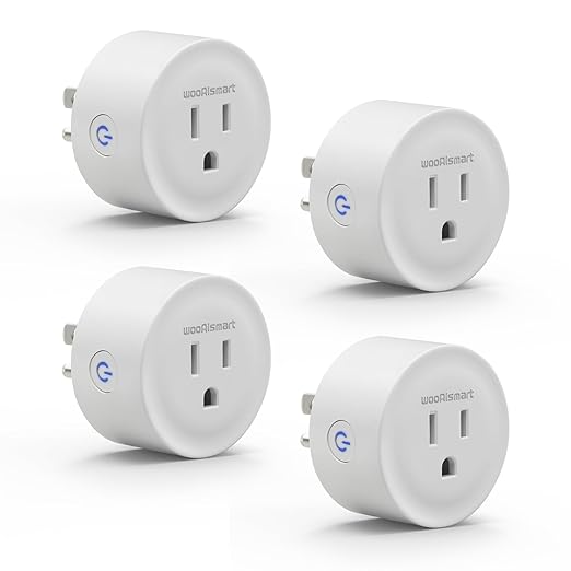 Smart Plug, WiFi Plugs Work with Alexa & Google Assistant, Smart Outlet with Timer & Group Controller, WiFi Outlet for Home, No Hub Required, ETL & FCC Certified, 2.4GHz WiFi, 10A, 4 Pack