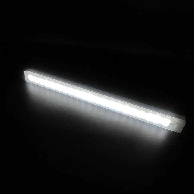 DWEPTU Rechargeable Motion Sensor Light Indoor, 12” LED Under Cabinet Lighting with 3 Modes & Memory Dimming, Stick On Lights for Closet, Kitchen, Hallways (2 Pack)