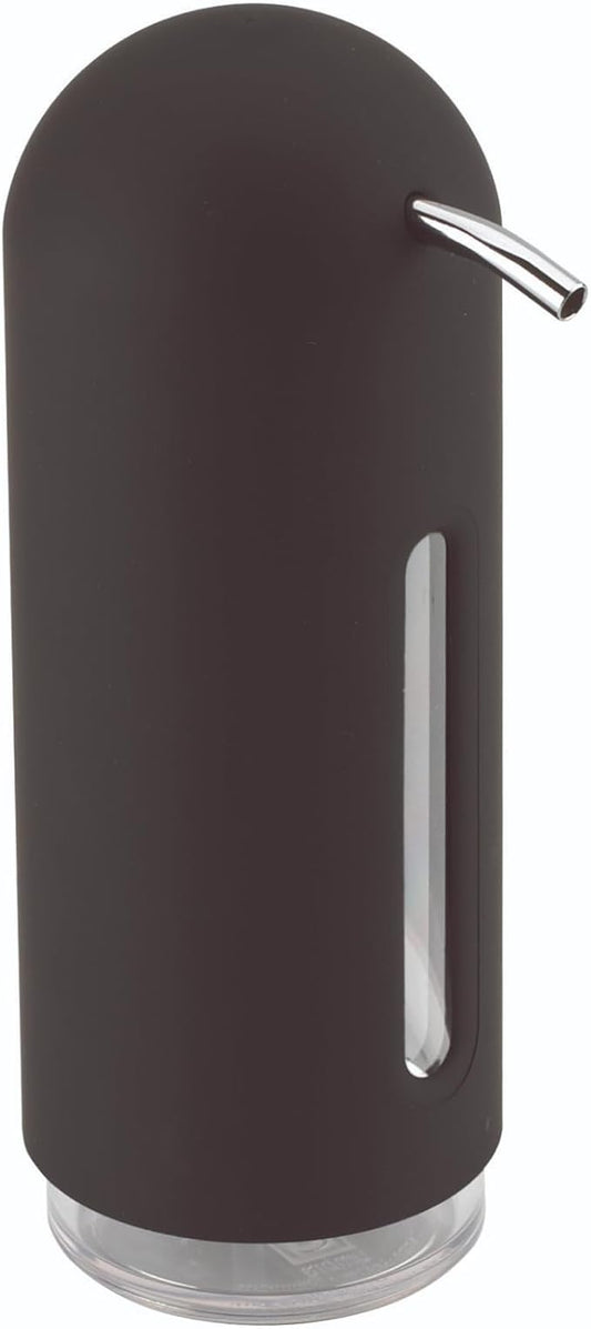 Umbra Penguin 12 oz (355 ml) Soap Pump, Kitchen Soap Dispenser, Also Works with Hand Sanitizer, Black