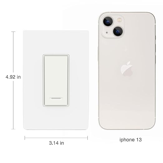 BN-LINK Smart Light Switch with Timer Function, Single Pole, 2.4GHz Wi-Fi in-Wall Switch, Neutral Wire Required, Compatible with Alexa and Google Assistant, No Hub Required, White(4 Pack)