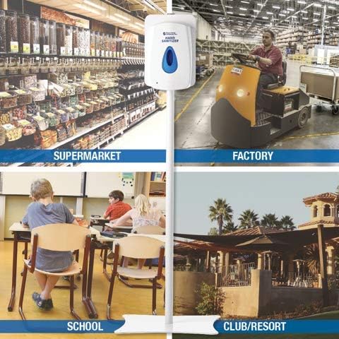 Automatic or Manual Hand Sanitizer Dispenser, Touch-Free Designed for Wall Mounting or an Optional Floor or Counter Stand (1.2 L/40.5 oz. Automatic Dispenser)