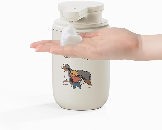 mooas Happy Buddy Artist Edition Automatic Soap Dispenser Ivory (Go Fetch!)