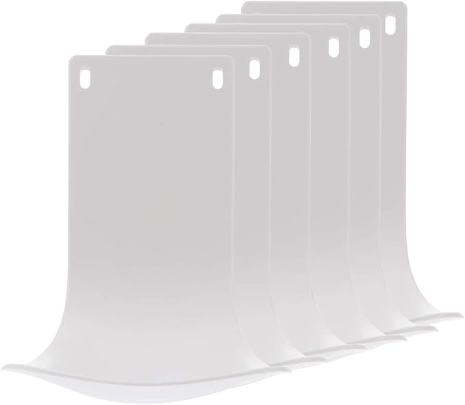 6PCS Drip Tray for Wall-Mounted Soap Dispensers, Prevent Dripping and Spraying, Dispenser Stand, Bracket, Water Tray, Detergent Cup Holder (White)