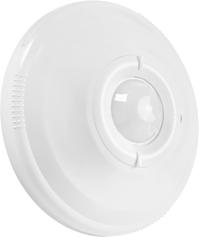 Maxxima Ceiling Mount 360 Degree PIR Occupancy Sensor - Hard-Wired Motion Sensor, LED Compatible, Commercial or Residential Automatic Sensing Solution for Indoor Use at Max Height 15ft, 120-277V