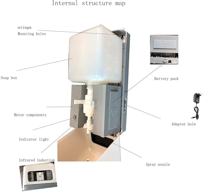 Automatic Hand Sanitizer Dispenser Replacement Accessories, Soap Dispenser Touchless Wall Mounted Motion Smart Soap Dispenser Replacement Drip Nozzle for dispensers (Drip Nozzle