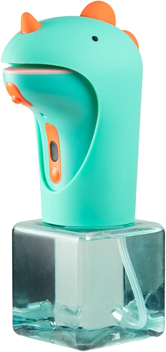 Seawah Automatic Soap Dispenser for Kids,IPX6 Waterproof Cute Dinosaur Foam Smart Hand Foaming Touchless Soap Dispenser for Bathroom Countertop, 8.7oz/250ML