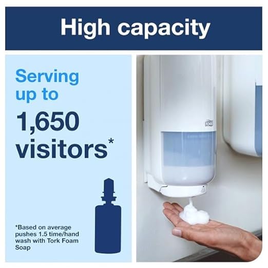 Tork Intuition Sensor Skincare Dispenser Black S4, for Hand Soap and Hand Sanitizer, Elevation Range, 571609