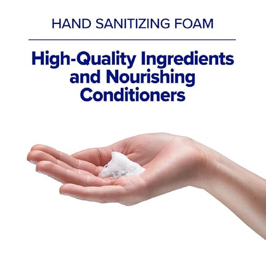 PURELL Advanced Hand Sanitizer CS4 Starter Kit, 1-1200 mL Advanced Hand Sanitizer Foam Refill + 1 CS4 White Manual Dispenser (Pack of 1) - 5192-1W