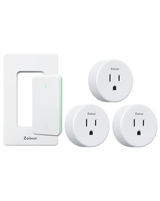 Zoiinet Remote Control Outlet Plug Switch, Buckle Design & Removable Wireless Light Switch, 300 ft, 15A/1500W, Programmable, for Household Appliances(3 Pack)