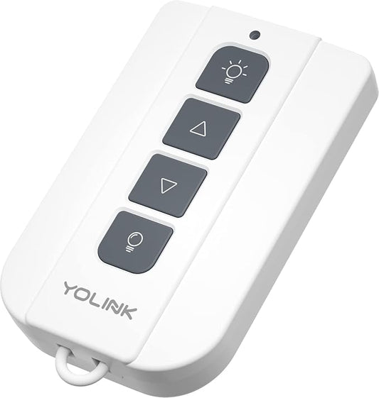 YoLink DimmerFob, Smart Buttons Fob, Remote Light Switch Controller for use with YoLink Smart in-Wall Dimmer Switches