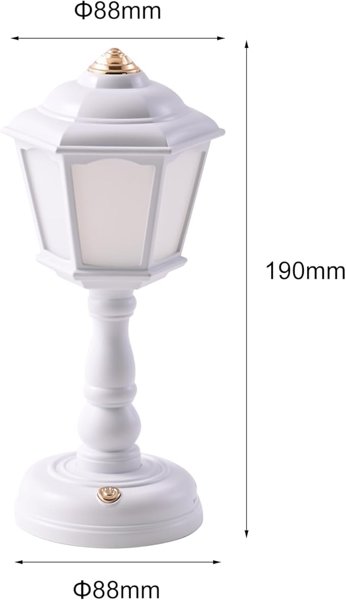 Mini Desk lamp Vintage, LED Dimmable Table Reading with USB Charging Port, Sensitive Control, Eye-Caring Office Lamp,Very Beautiful Decorative (White), FGXYD-001