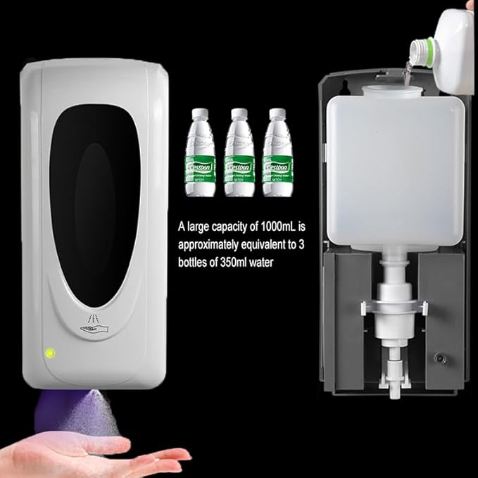 Automatic Hand Sanitizer Dispenser Accessories Tank 1000ml (White Bottle)