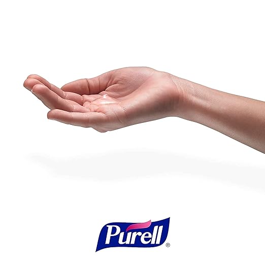 PURELL MESSENGER Floor Stand with ES6 Automatic Dispenser, White (Pack of 1) - 7306-DS-SLV