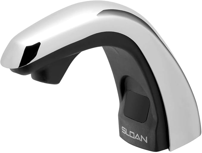 Sloan ESD-250 Deck-Mounted Liquid Soap Dispenser - Infrared Sensor Activated, Polished Chrome Finish, Battery-Powered, Modular One-Piece Construction, 3346050