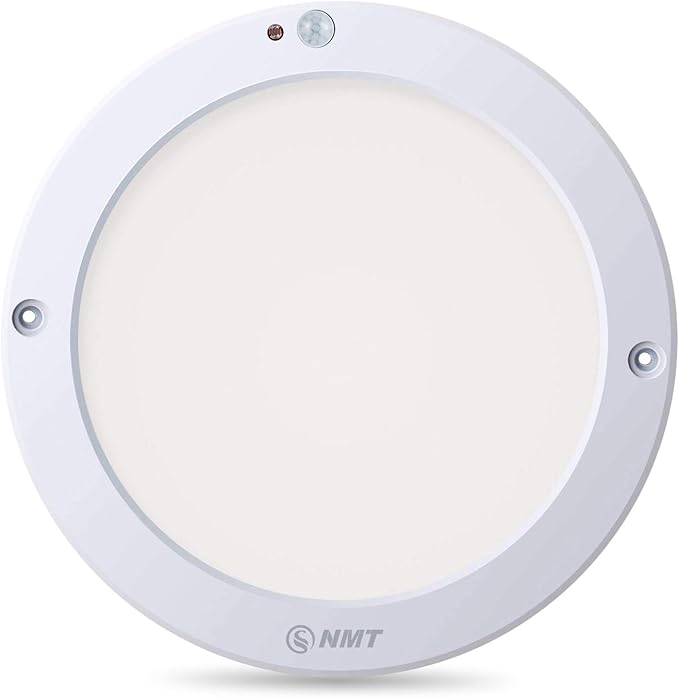S NMT Motion Sensor Led Ceiling Light 1200 Lumen,100 Watt Equivalent for Stairs,Basements,Porches,Closets,Hallways,Indoor/Outdoor,Daylight White 4000K