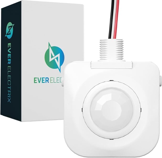 Single Pack Ceiling Occupancy Motion Sensor, Passive Infrared Technology, High Bay Fixture Mount 360 Degree, Hard-Wired, 120-277 VAC, Commercial, Industrial Grade Occupancy Sensor
