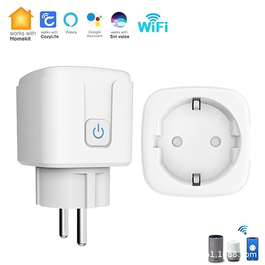 Homekit Smart Plug Outlet Works with Homekit,Siri Voice Control,Timer Function,EU,16A